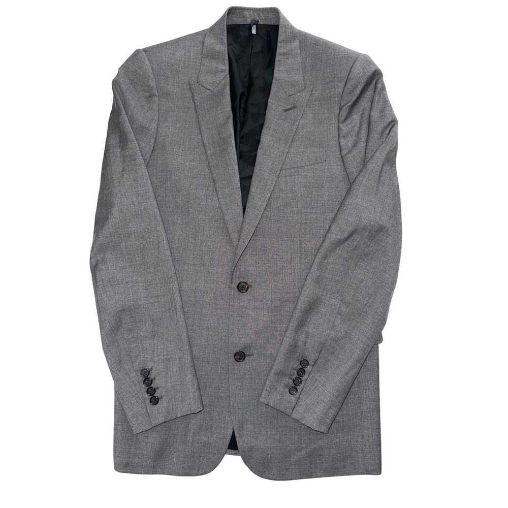 Dior Homme Hedi Slimane Grey Super 100s Wool Blazer Jacket 48 5EH1022474